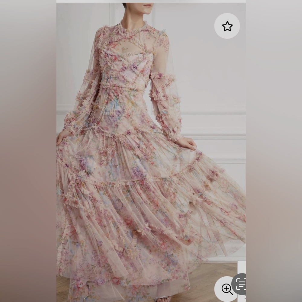 NEW whimsical floral boho maxi dress